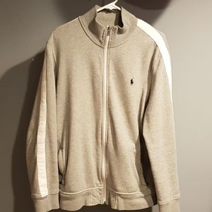Polo zipper down sweater